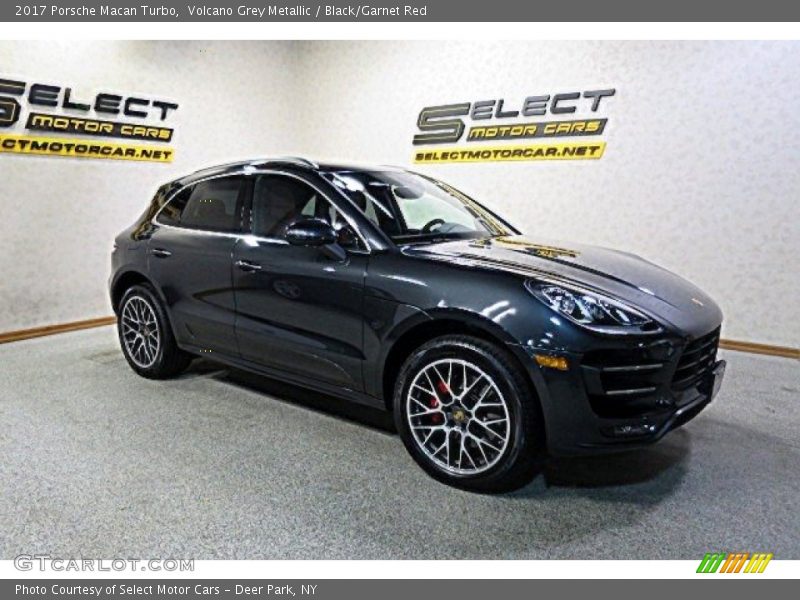 Volcano Grey Metallic / Black/Garnet Red 2017 Porsche Macan Turbo
