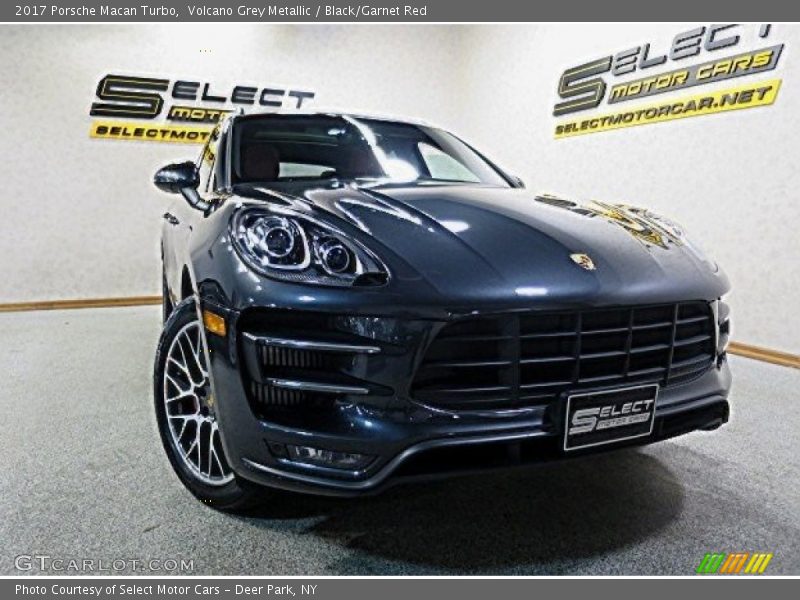Volcano Grey Metallic / Black/Garnet Red 2017 Porsche Macan Turbo