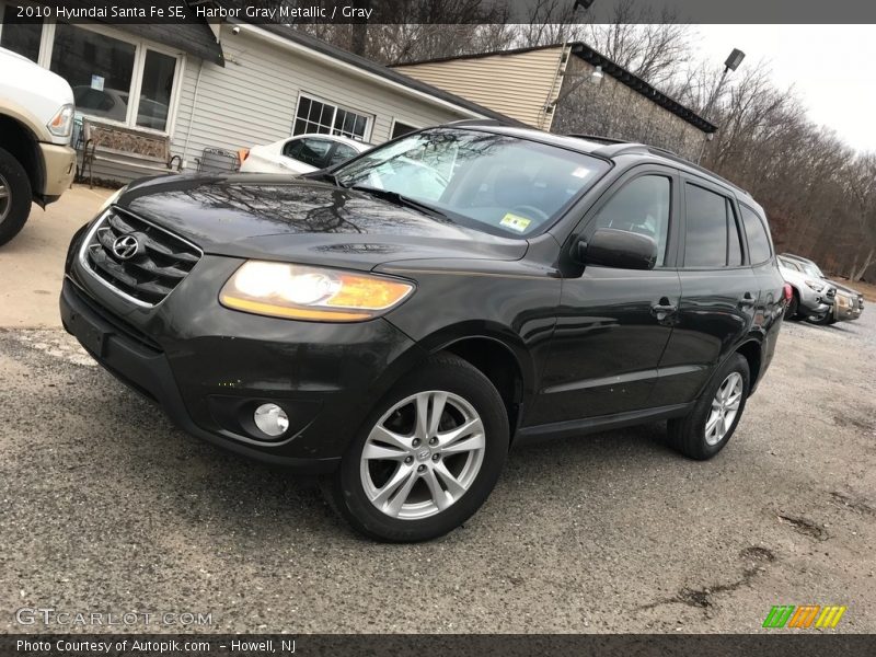 Harbor Gray Metallic / Gray 2010 Hyundai Santa Fe SE