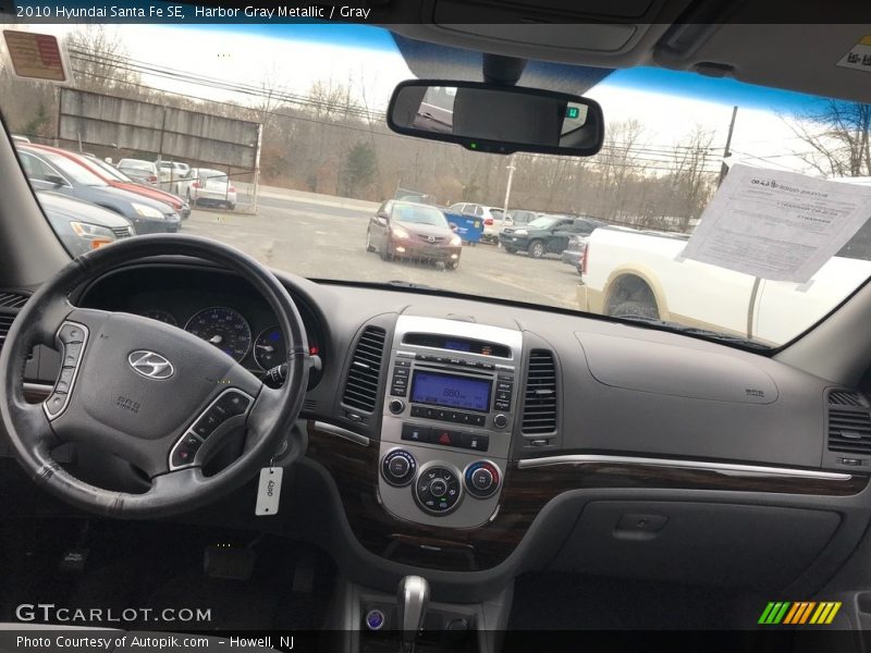 Harbor Gray Metallic / Gray 2010 Hyundai Santa Fe SE
