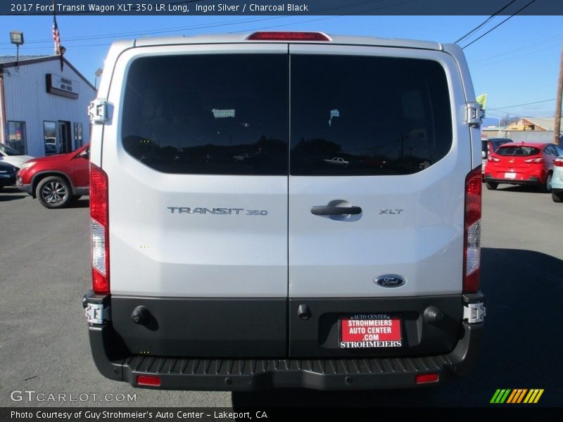 Ingot Silver / Charcoal Black 2017 Ford Transit Wagon XLT 350 LR Long
