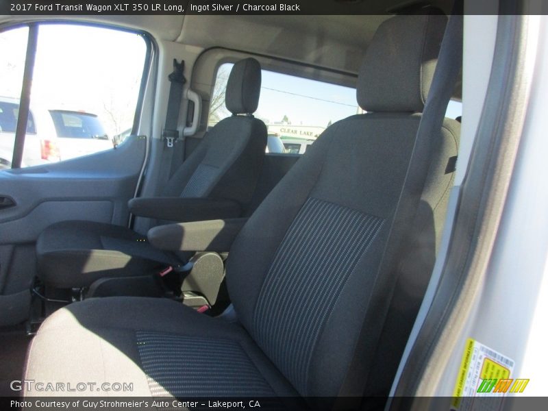 Ingot Silver / Charcoal Black 2017 Ford Transit Wagon XLT 350 LR Long