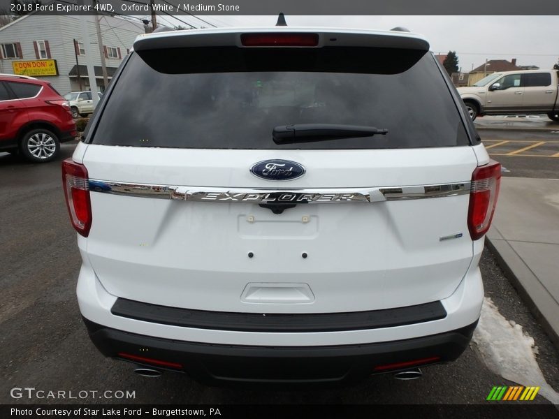 Oxford White / Medium Stone 2018 Ford Explorer 4WD
