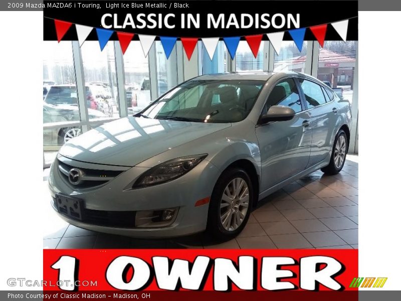 Light Ice Blue Metallic / Black 2009 Mazda MAZDA6 i Touring