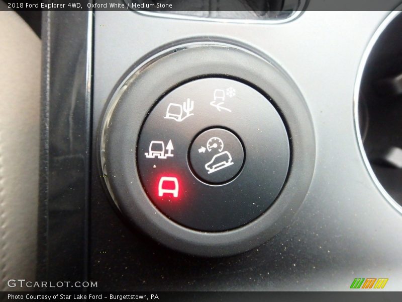 Controls of 2018 Explorer 4WD