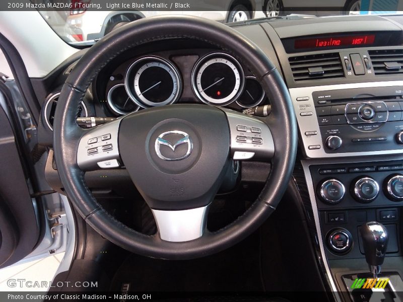 Light Ice Blue Metallic / Black 2009 Mazda MAZDA6 i Touring
