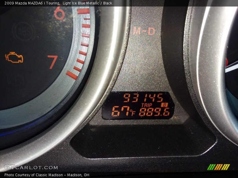 Light Ice Blue Metallic / Black 2009 Mazda MAZDA6 i Touring