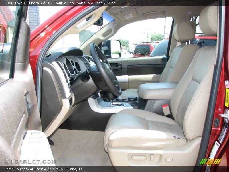 Salsa Red Pearl / Beige 2008 Toyota Tundra SR5 TSS Double Cab