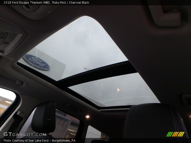 Ruby Red / Charcoal Black 2018 Ford Escape Titanium 4WD