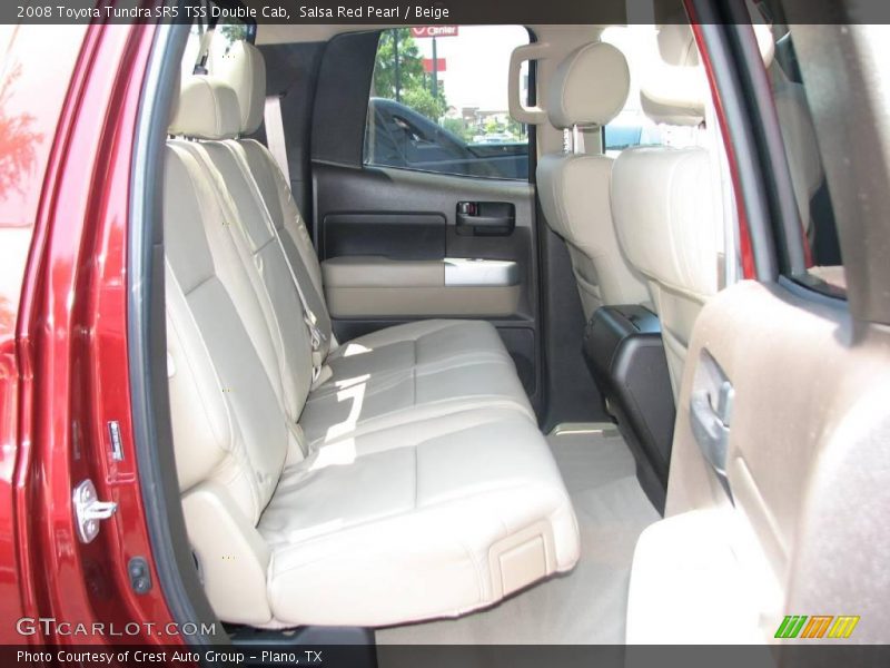 Salsa Red Pearl / Beige 2008 Toyota Tundra SR5 TSS Double Cab
