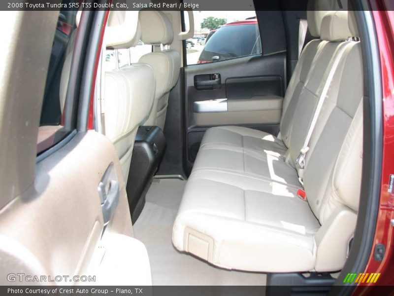 Salsa Red Pearl / Beige 2008 Toyota Tundra SR5 TSS Double Cab