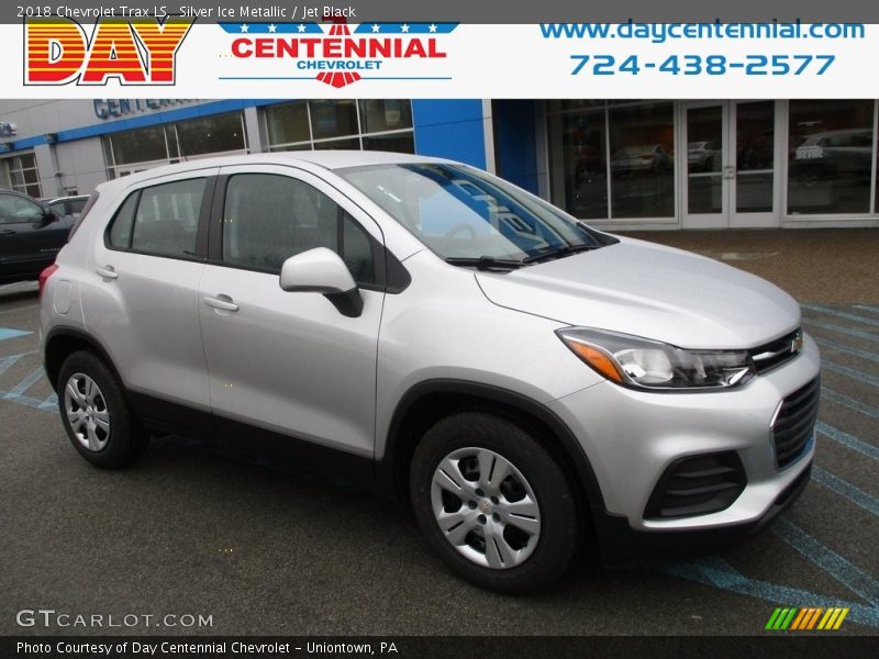Silver Ice Metallic / Jet Black 2018 Chevrolet Trax LS