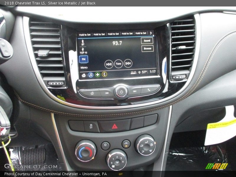 Silver Ice Metallic / Jet Black 2018 Chevrolet Trax LS