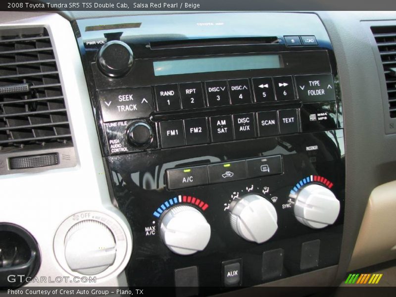 Salsa Red Pearl / Beige 2008 Toyota Tundra SR5 TSS Double Cab