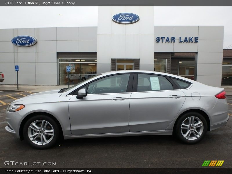 Ingot Silver / Ebony 2018 Ford Fusion SE