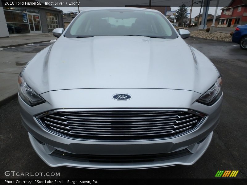 Ingot Silver / Ebony 2018 Ford Fusion SE