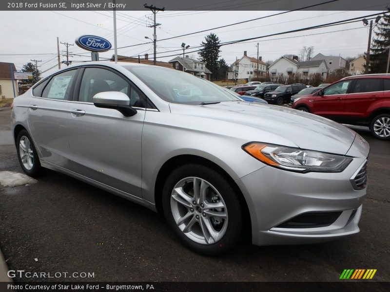 Ingot Silver / Ebony 2018 Ford Fusion SE