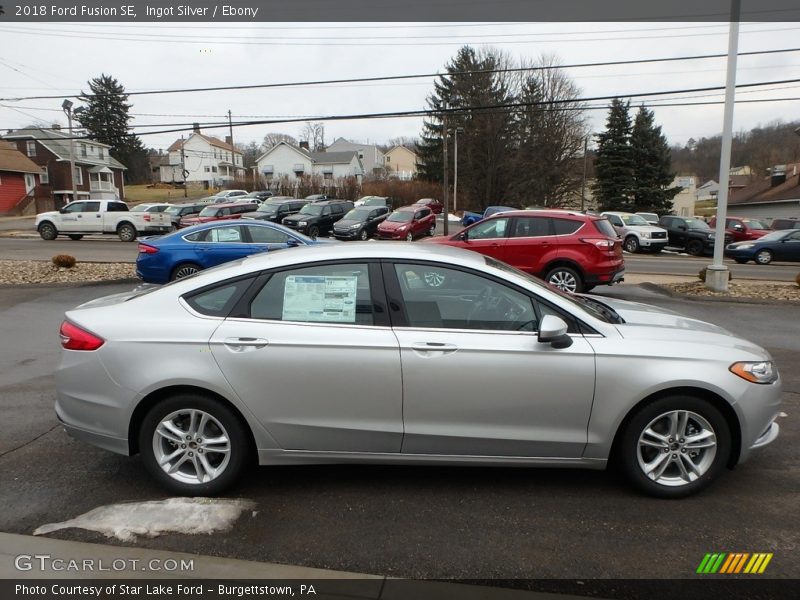 Ingot Silver / Ebony 2018 Ford Fusion SE