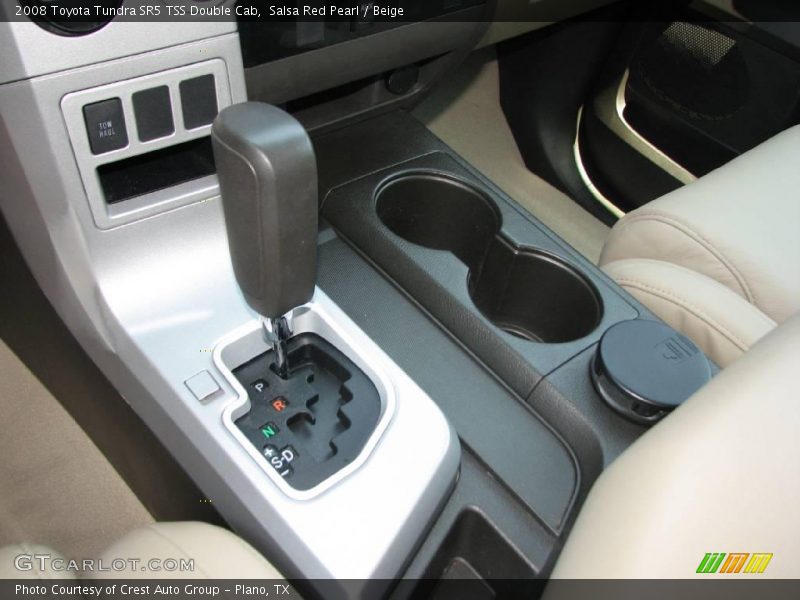 Salsa Red Pearl / Beige 2008 Toyota Tundra SR5 TSS Double Cab