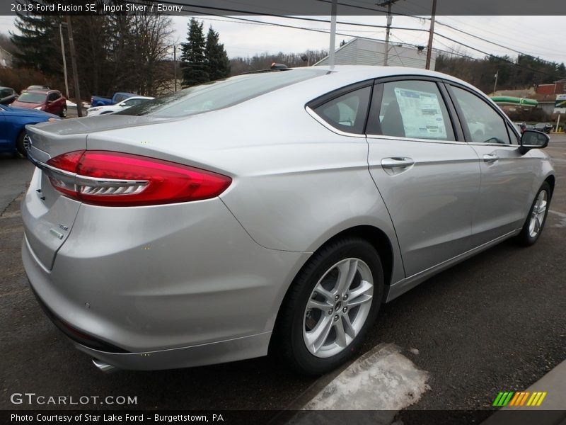 Ingot Silver / Ebony 2018 Ford Fusion SE