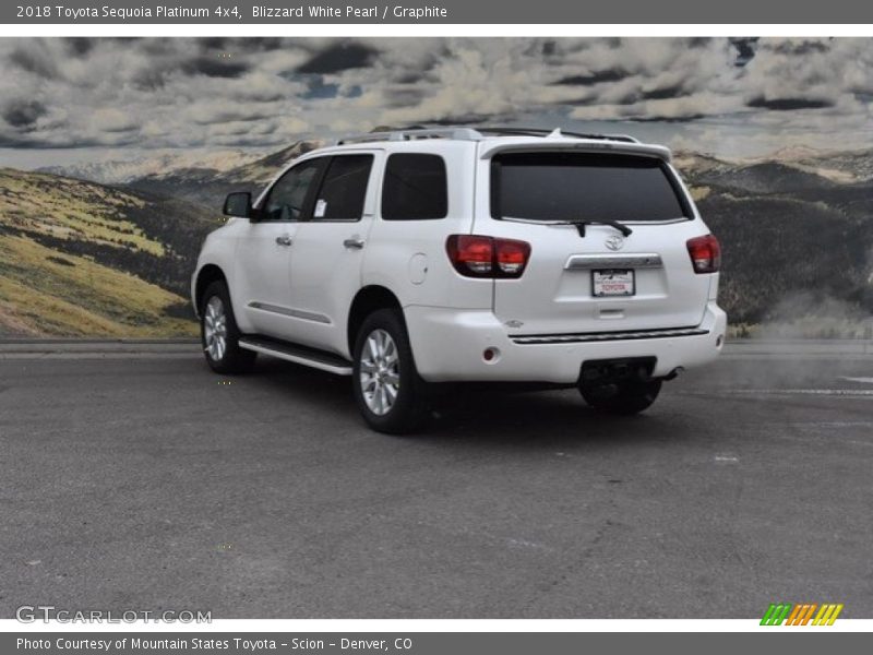 Blizzard White Pearl / Graphite 2018 Toyota Sequoia Platinum 4x4