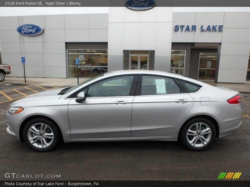 Ingot Silver / Ebony 2018 Ford Fusion SE