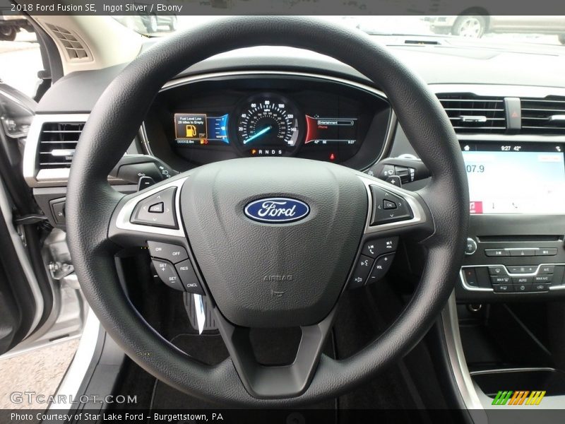 Ingot Silver / Ebony 2018 Ford Fusion SE