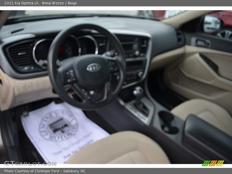 Metal Bronze / Beige 2011 Kia Optima LX