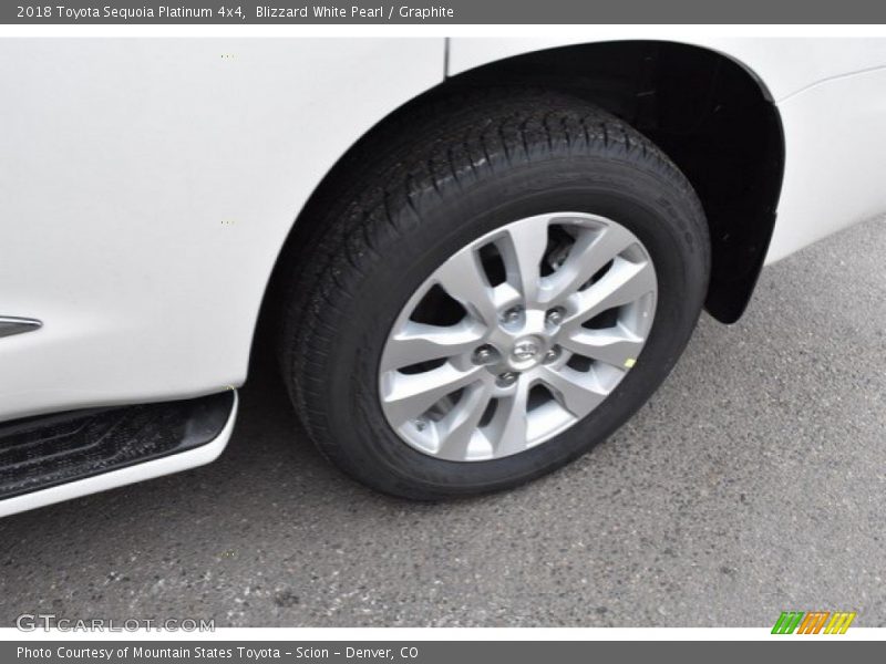 Blizzard White Pearl / Graphite 2018 Toyota Sequoia Platinum 4x4