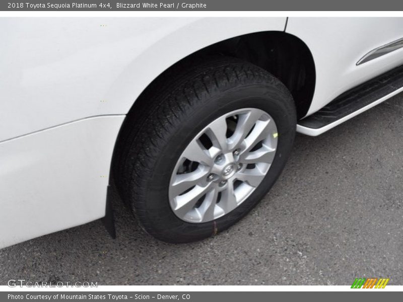 Blizzard White Pearl / Graphite 2018 Toyota Sequoia Platinum 4x4