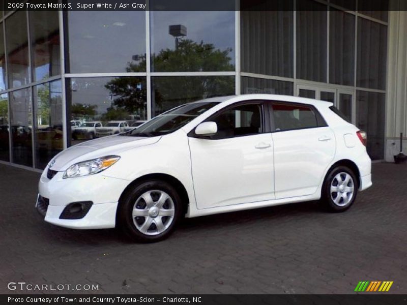 Super White / Ash Gray 2009 Toyota Matrix S