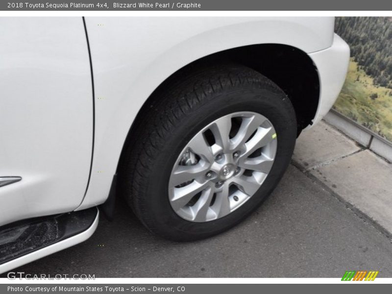 Blizzard White Pearl / Graphite 2018 Toyota Sequoia Platinum 4x4