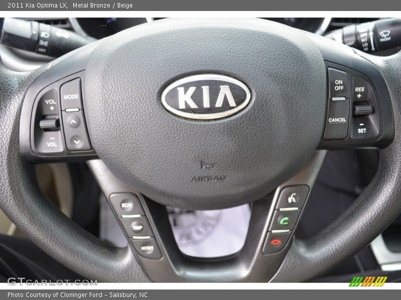 Metal Bronze / Beige 2011 Kia Optima LX