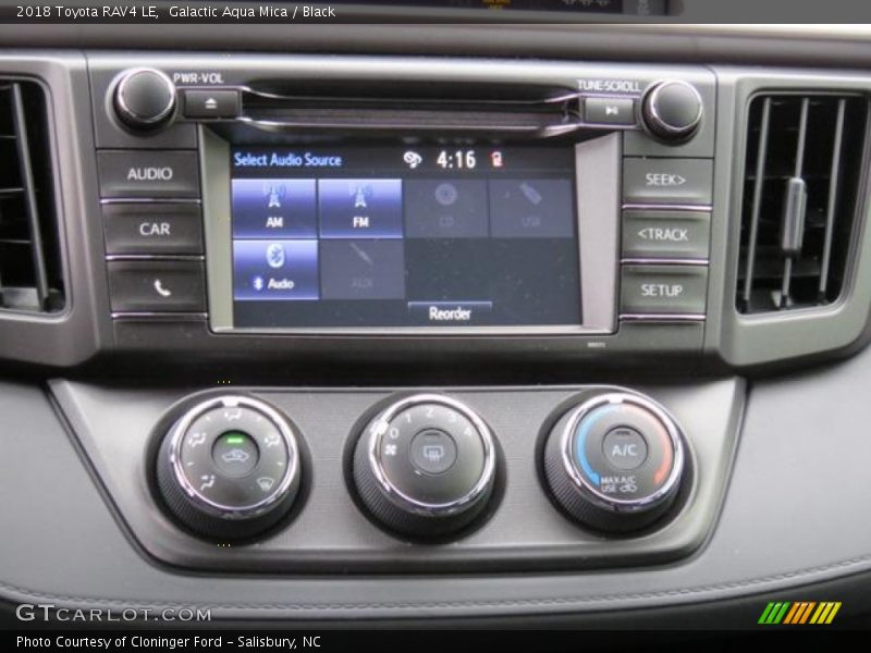 Galactic Aqua Mica / Black 2018 Toyota RAV4 LE