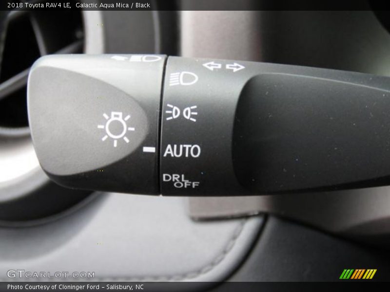 Galactic Aqua Mica / Black 2018 Toyota RAV4 LE