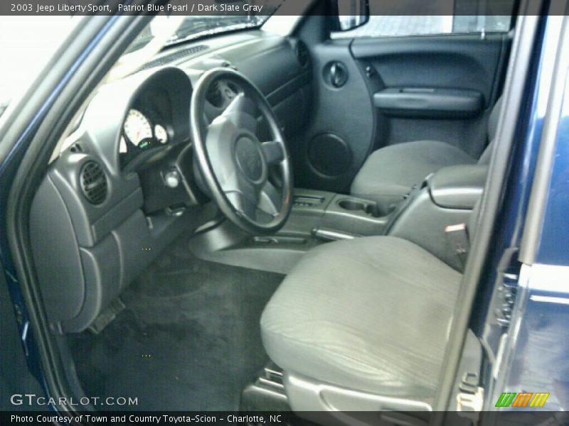 Patriot Blue Pearl / Dark Slate Gray 2003 Jeep Liberty Sport