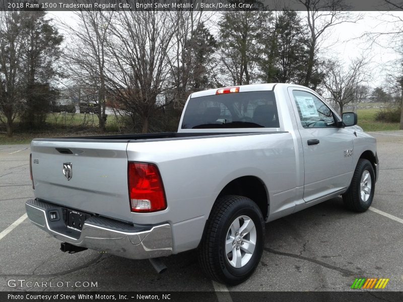 Bright Silver Metallic / Black/Diesel Gray 2018 Ram 1500 Tradesman Regular Cab
