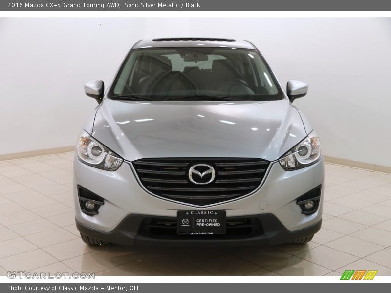 Sonic Silver Metallic / Black 2016 Mazda CX-5 Grand Touring AWD