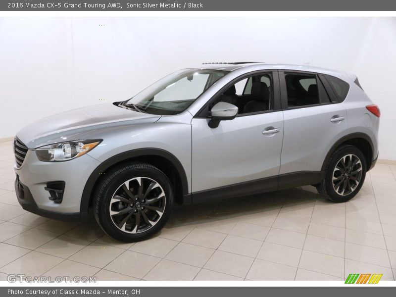 Sonic Silver Metallic / Black 2016 Mazda CX-5 Grand Touring AWD