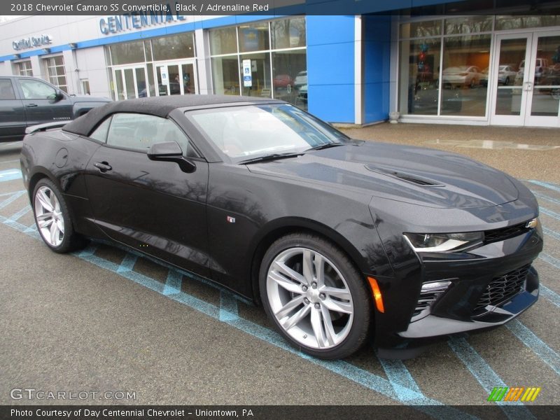 Black / Adrenaline Red 2018 Chevrolet Camaro SS Convertible