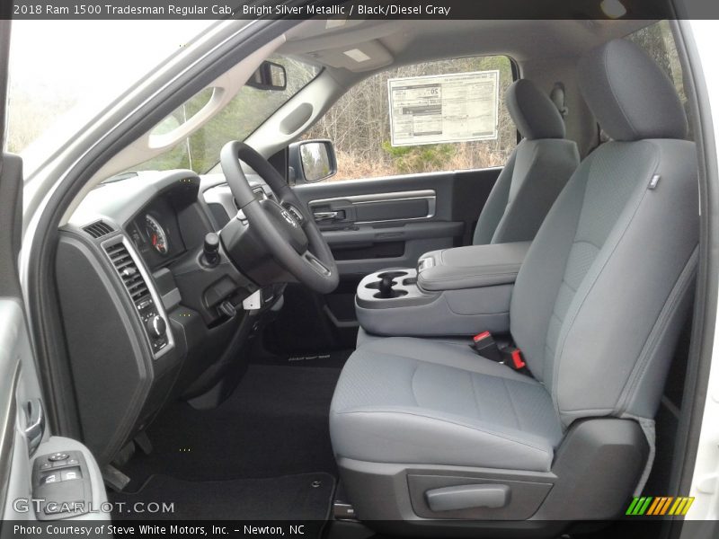 Bright Silver Metallic / Black/Diesel Gray 2018 Ram 1500 Tradesman Regular Cab