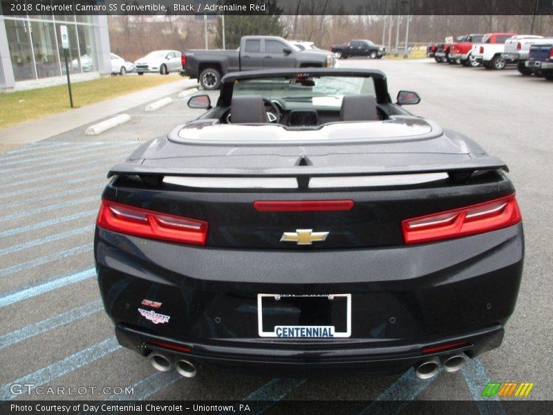 Black / Adrenaline Red 2018 Chevrolet Camaro SS Convertible