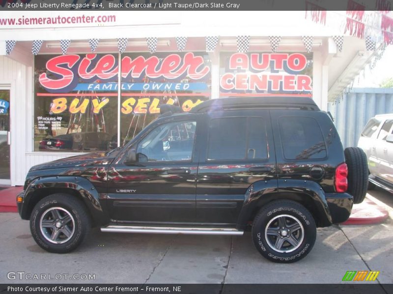 Black Clearcoat / Light Taupe/Dark Slate Gray 2004 Jeep Liberty Renegade 4x4