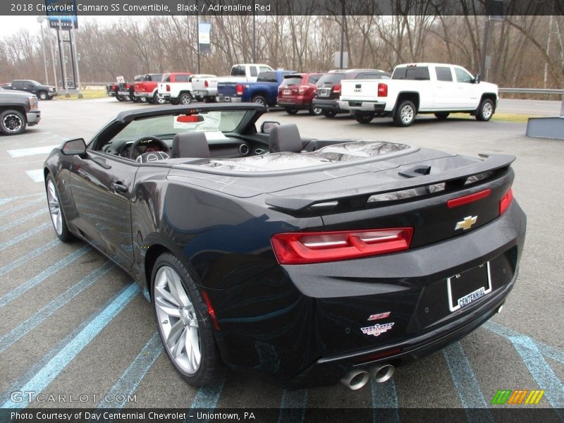 Black / Adrenaline Red 2018 Chevrolet Camaro SS Convertible