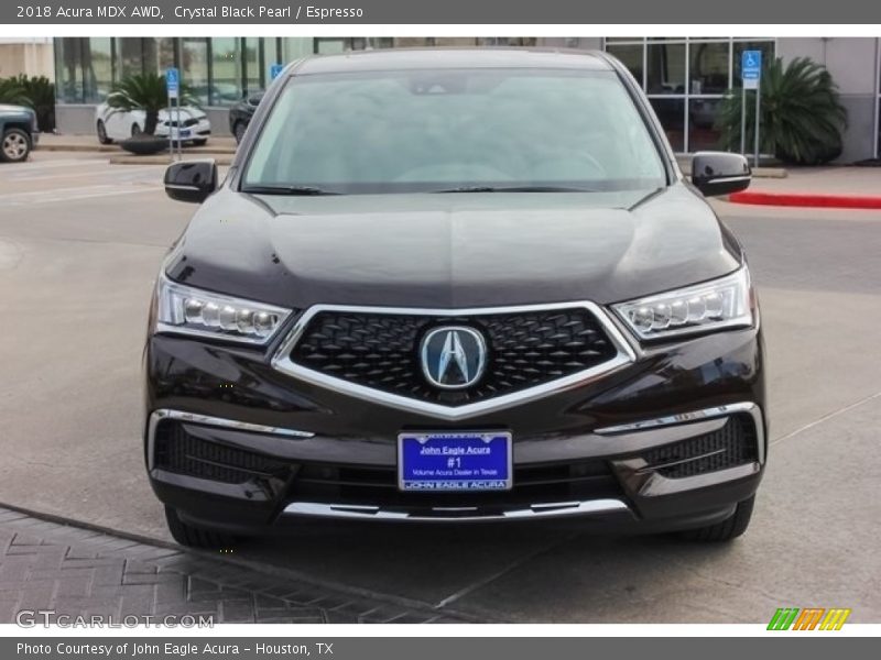 Crystal Black Pearl / Espresso 2018 Acura MDX AWD