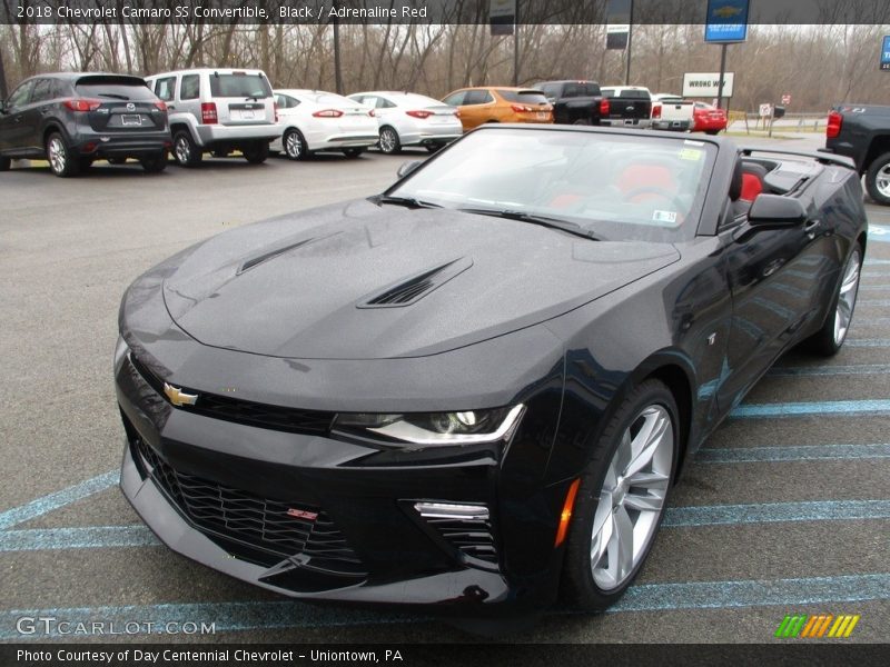 Black / Adrenaline Red 2018 Chevrolet Camaro SS Convertible