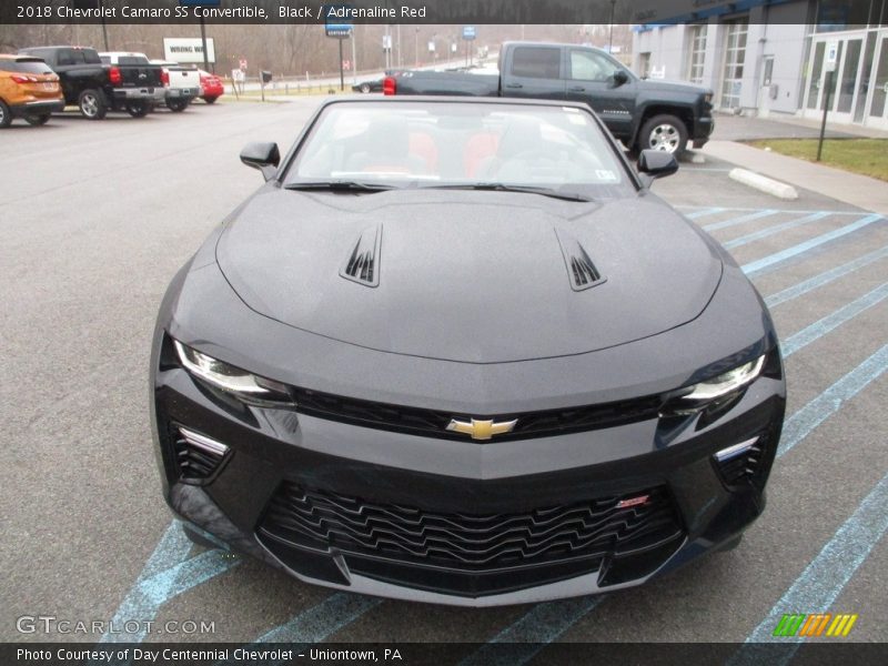 Black / Adrenaline Red 2018 Chevrolet Camaro SS Convertible