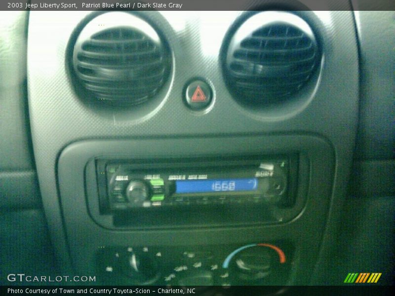 Patriot Blue Pearl / Dark Slate Gray 2003 Jeep Liberty Sport