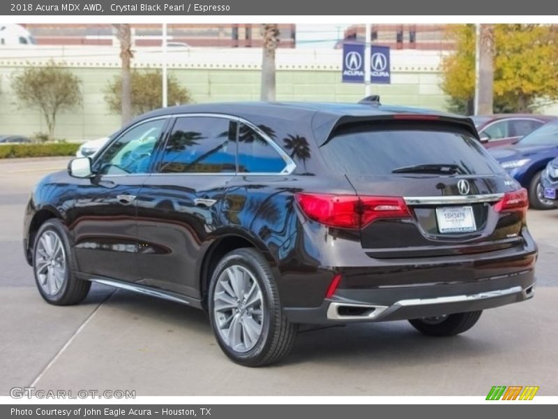 Crystal Black Pearl / Espresso 2018 Acura MDX AWD