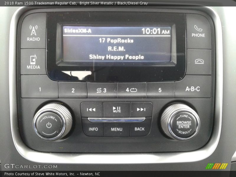 Bright Silver Metallic / Black/Diesel Gray 2018 Ram 1500 Tradesman Regular Cab